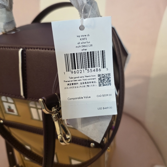 NWT - Kate Spade - Oh What Fun Gingerbread House Crossbody Bag With Wallet ! - Picture 6 of 8